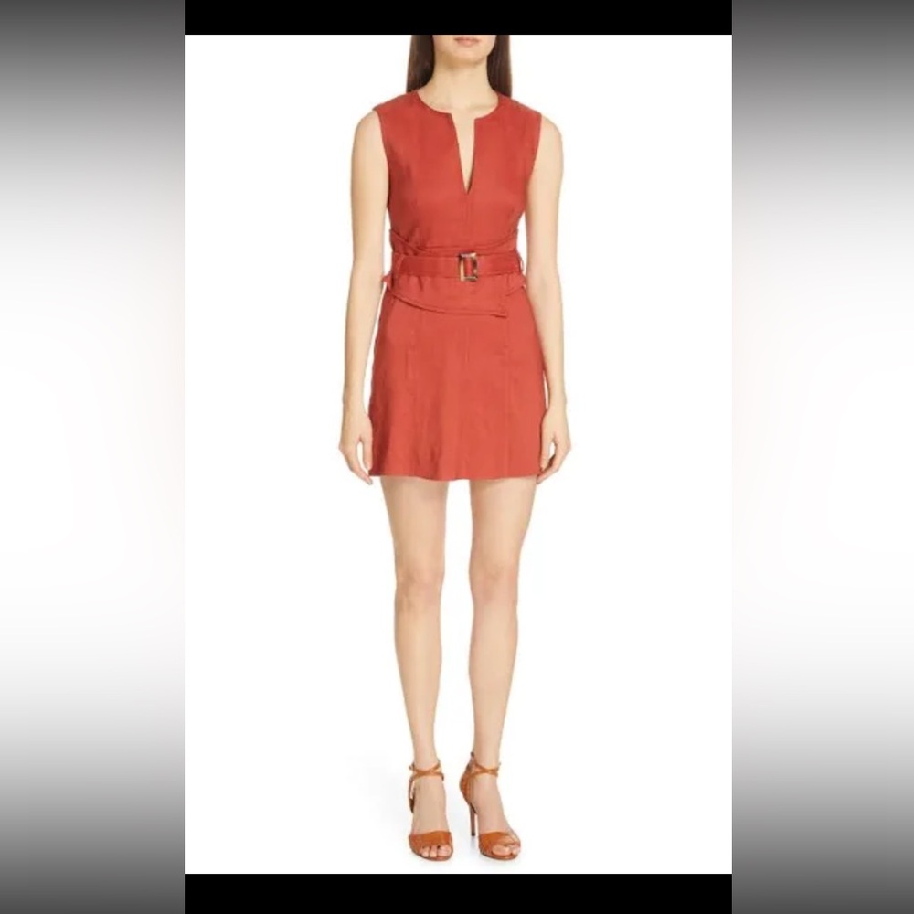 Veronica Beard Sadira Linen Sheath Mini Dress Size 2